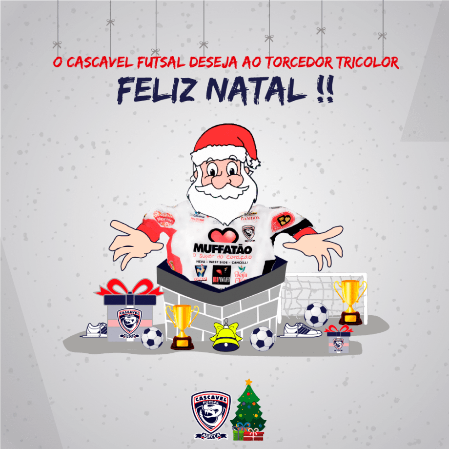 O Cascavel Futsal deseja um Feliz Natal a todos